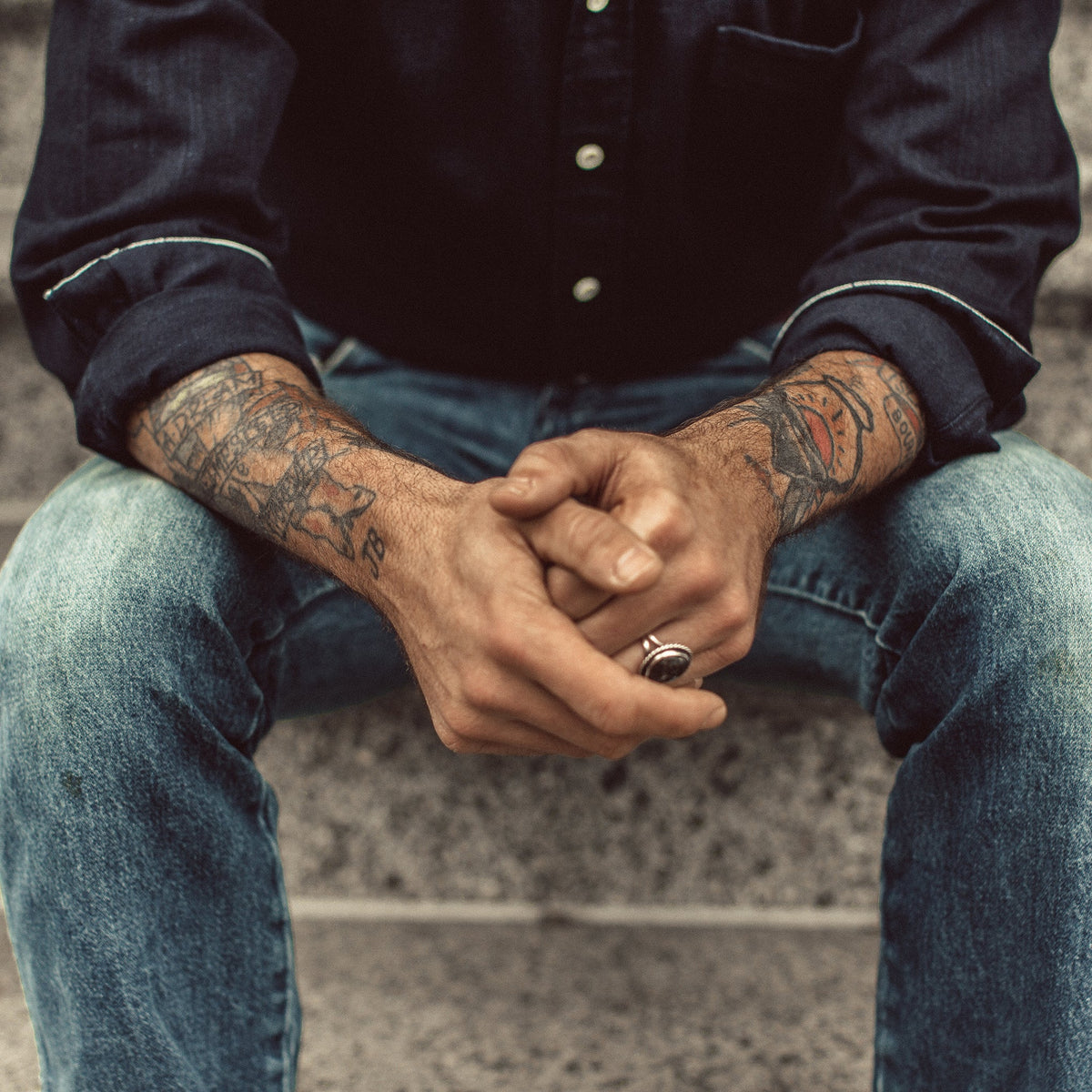 The Jack in Washed Indigo Twill