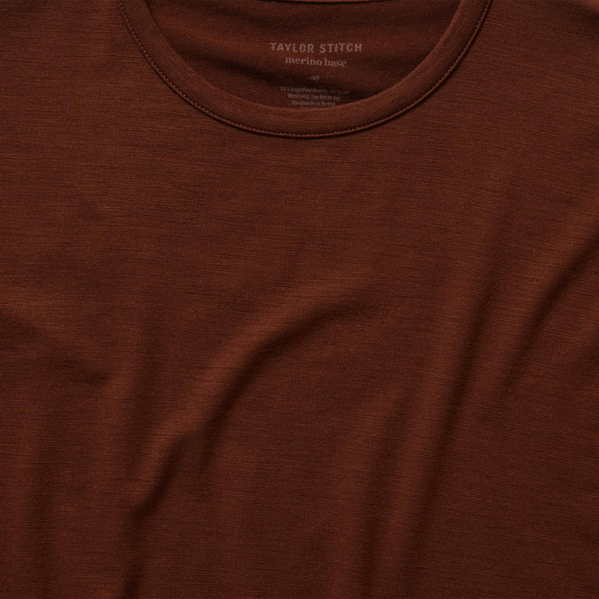 The Merino Tee in Russet
