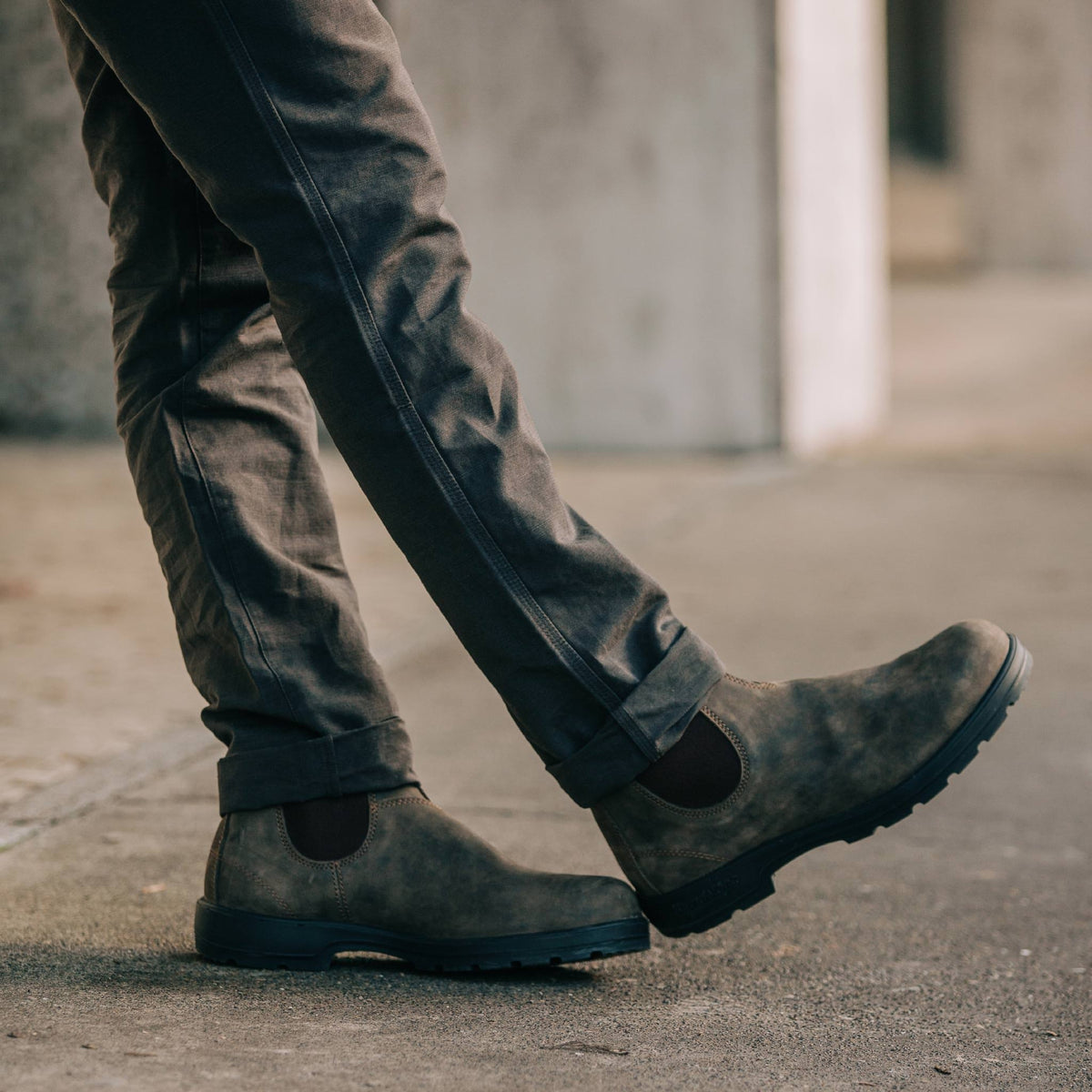 The Morse Pant in Dark Charcoal Slub