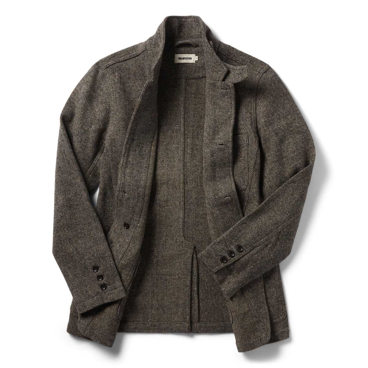 The Gibson Jacket in Khaki Donegal Wool