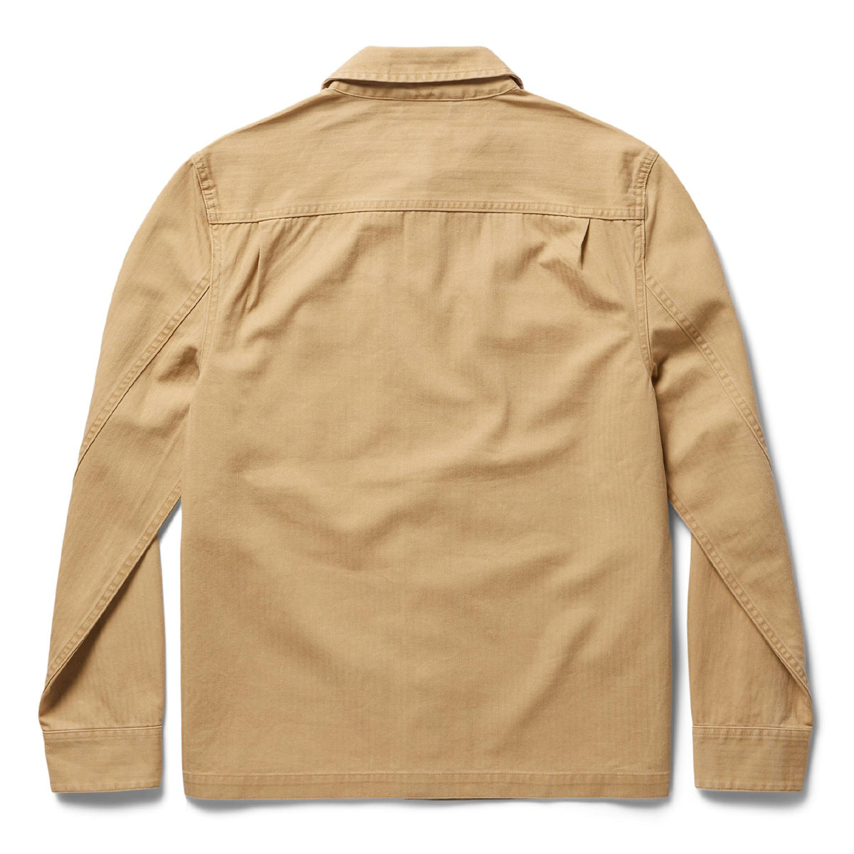 The Reserve Shirt in Khaki Herringbone