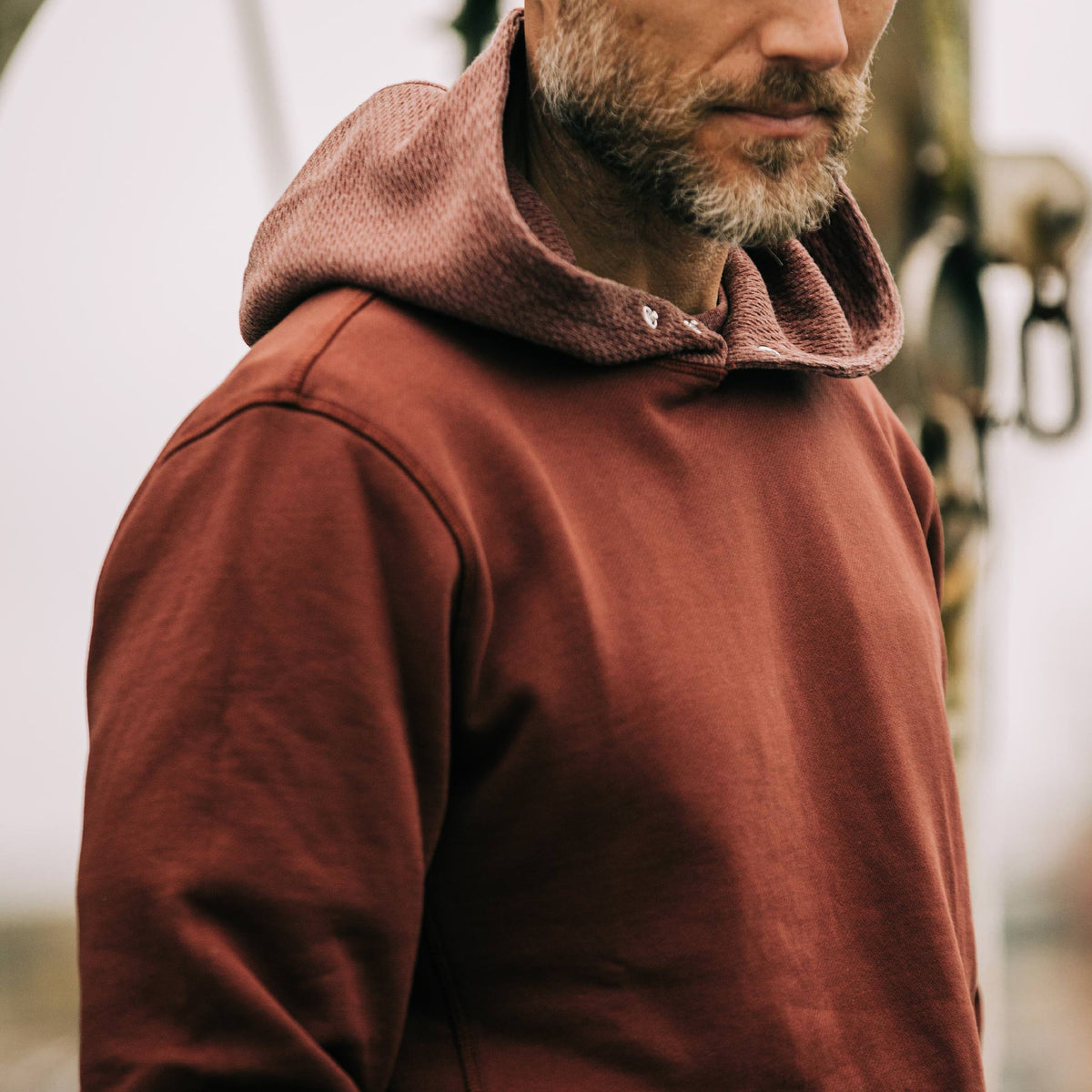 The Shackleton Hoodie in Russet