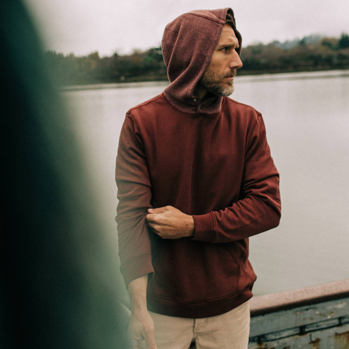 The Shackleton Hoodie in Russet