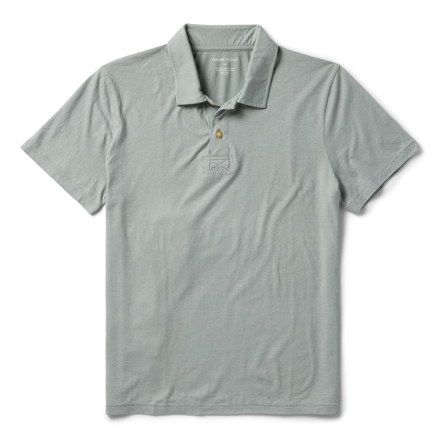 The Cotton Hemp Polo in Slate
