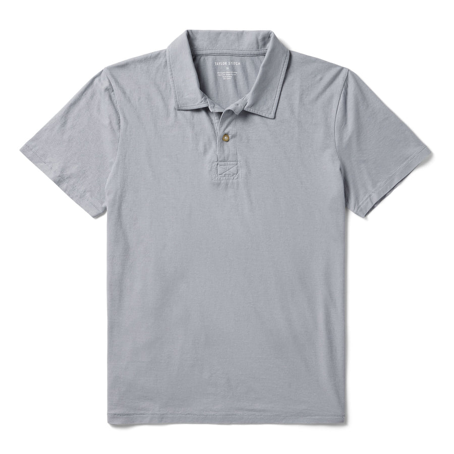 The Cotton Hemp Polo in Tradewinds