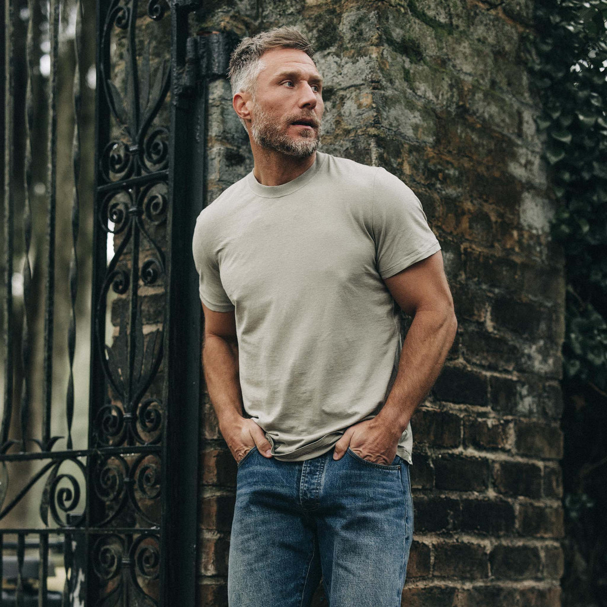 The Cotton Hemp Tee in Sagebrush