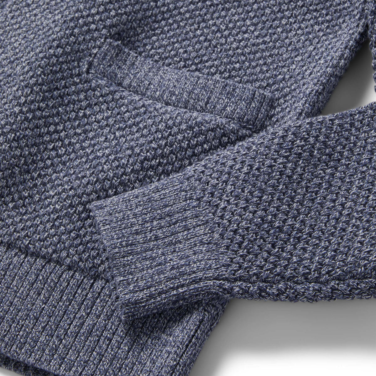 The Crawford Sweater in Blue Melange