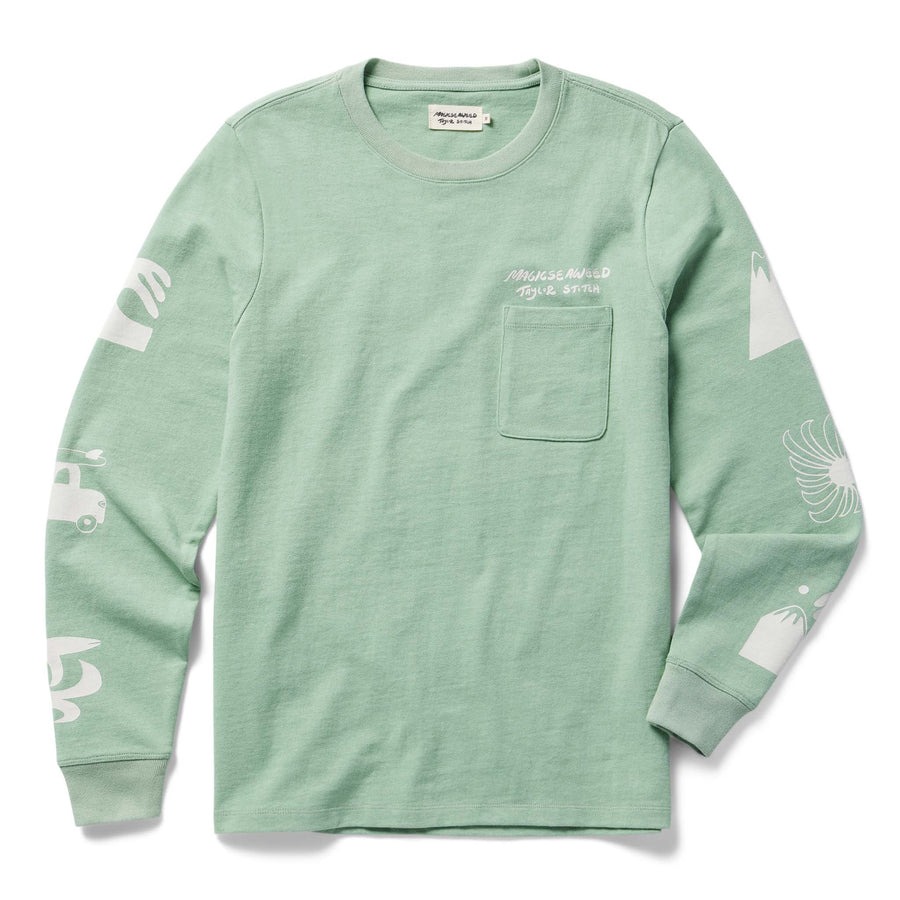 The Heavy Bag Long Sleeve in Party Wave