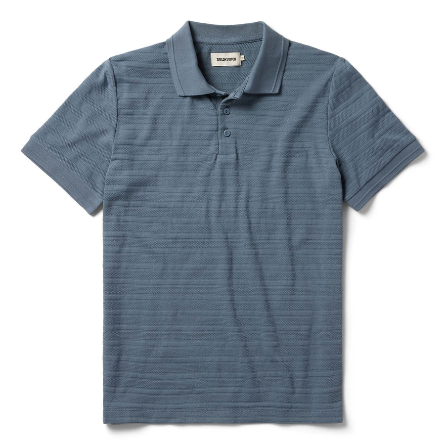 The Jacquard Polo in Storm