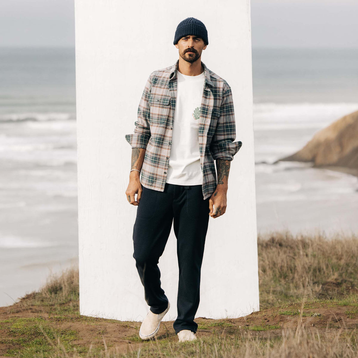 The Ledge Shirt in Coastline Plaid