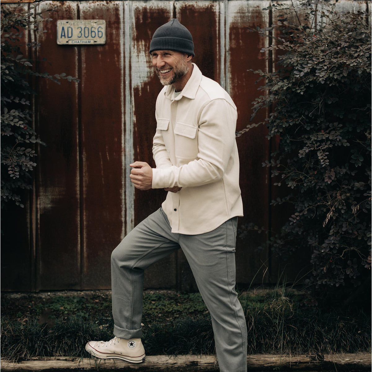 The Ledge Shirt in Natural Twill