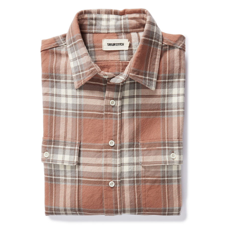 The Ledge Shirt in Sun Baked Brick Plaid