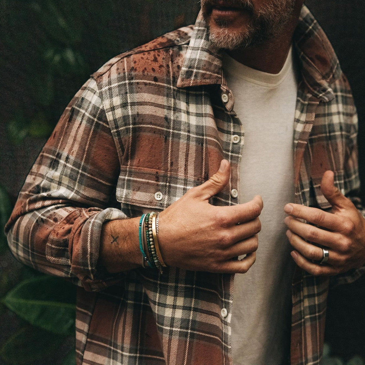 The Ledge Shirt in Sun Baked Brick Plaid