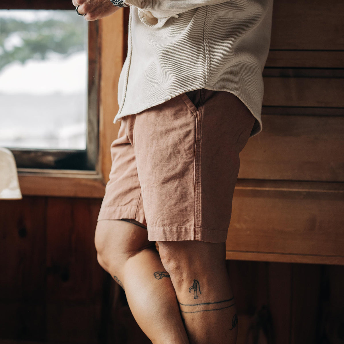 The Morse Short in Dried Acorn Slub