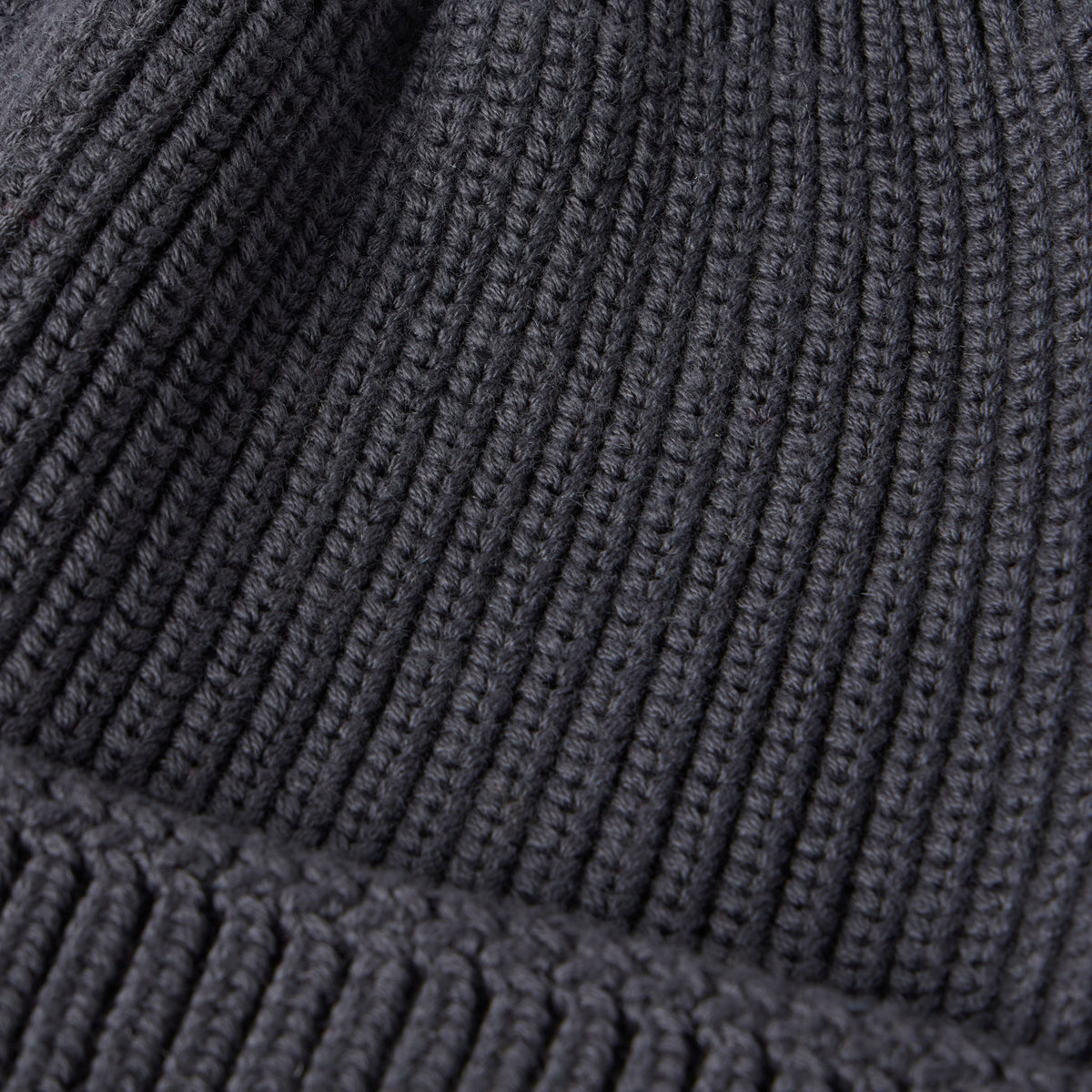 The Rib Beanie in Granite