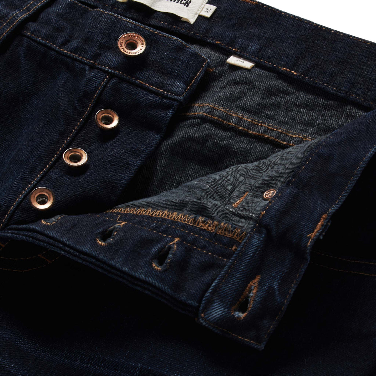 The Slim Jean in Wallace Wash Organic Selvage