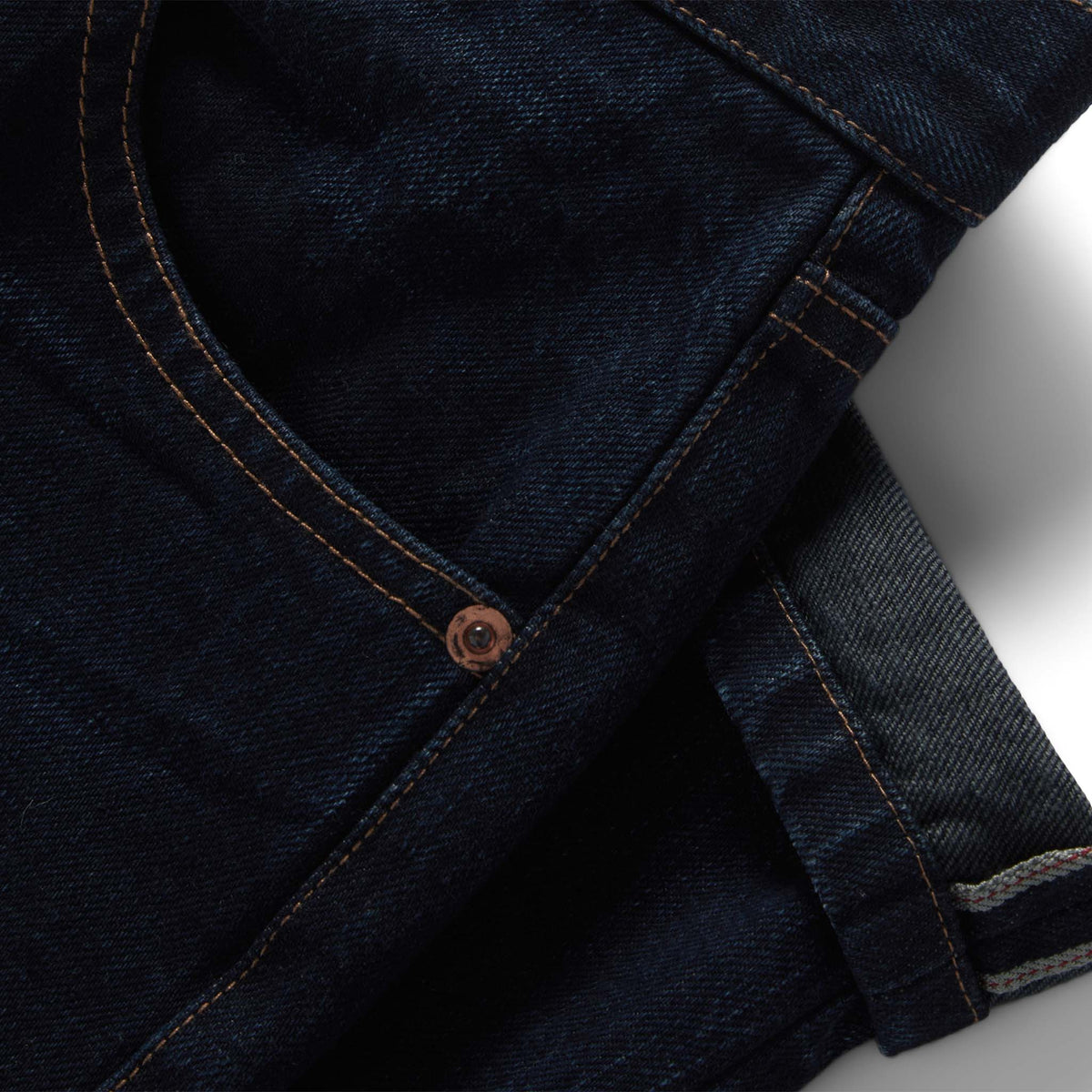 The Slim Jean in Wallace Wash Organic Selvage