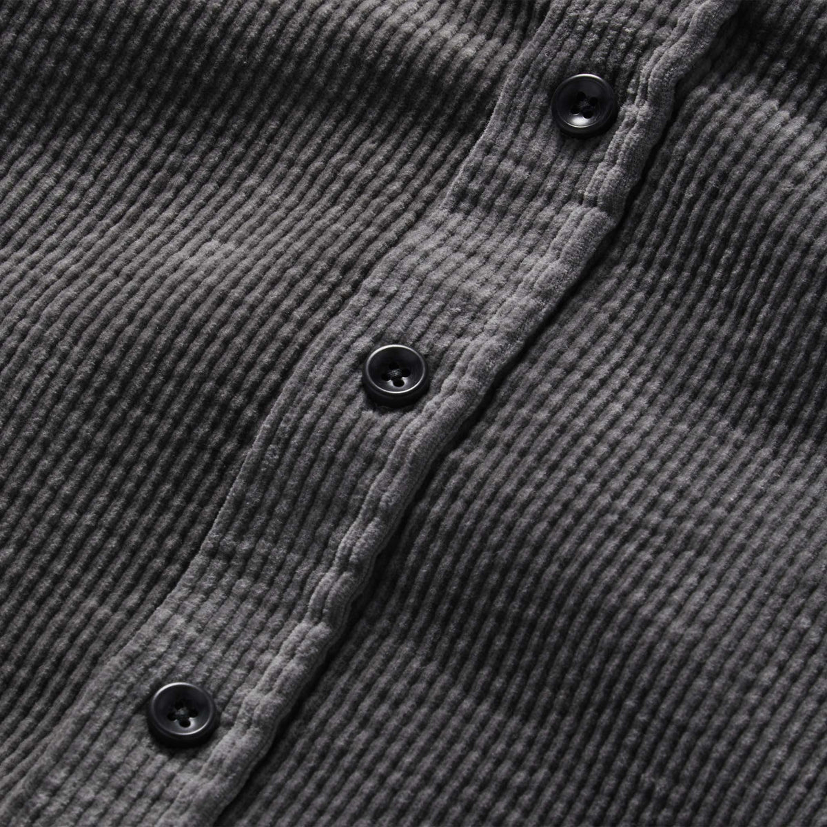 The Utility Shirt in Dark Charcoal Crepe Cord
