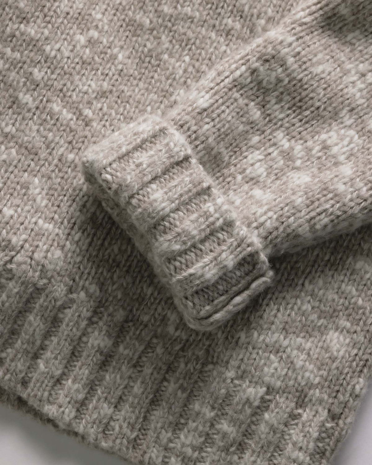 The Match V-Neck Sweater in Sable Merino Slub
