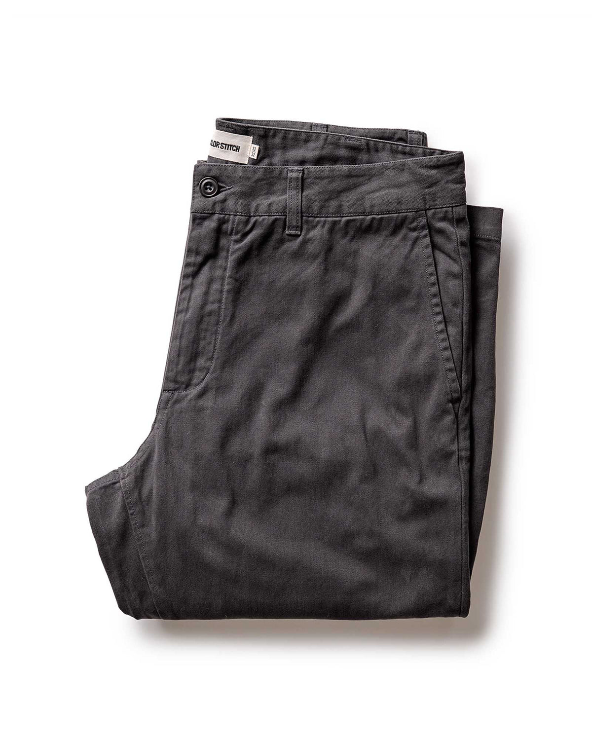 The Straight Foundation Pant in Organic Faded Black