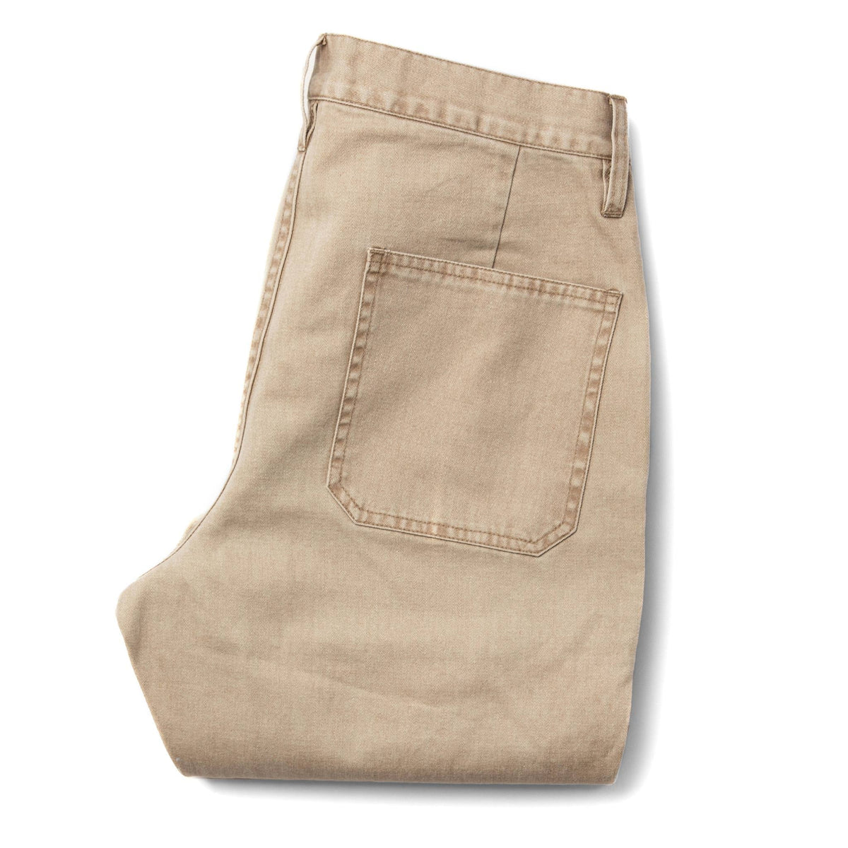 The Camp Pant in Khaki Herringbone
