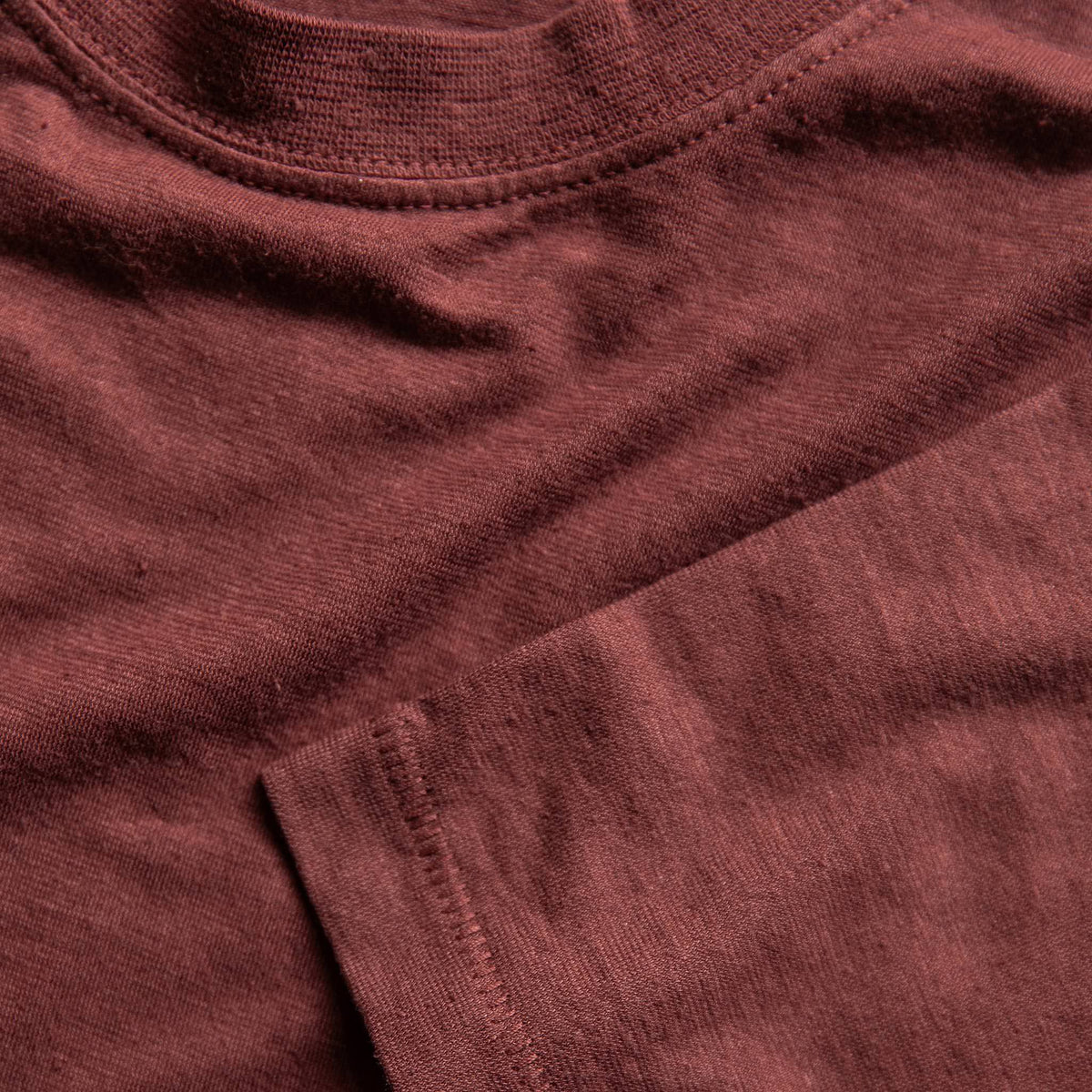 The Cotton Hemp Tee in Rust