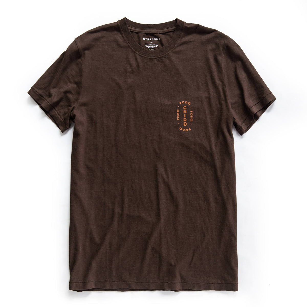 The Cotton Hemp Tee in Espresso Todo Chido