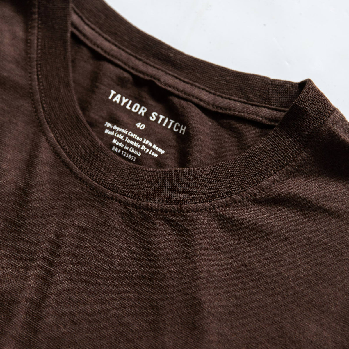 The Cotton Hemp Tee in Espresso Todo Chido