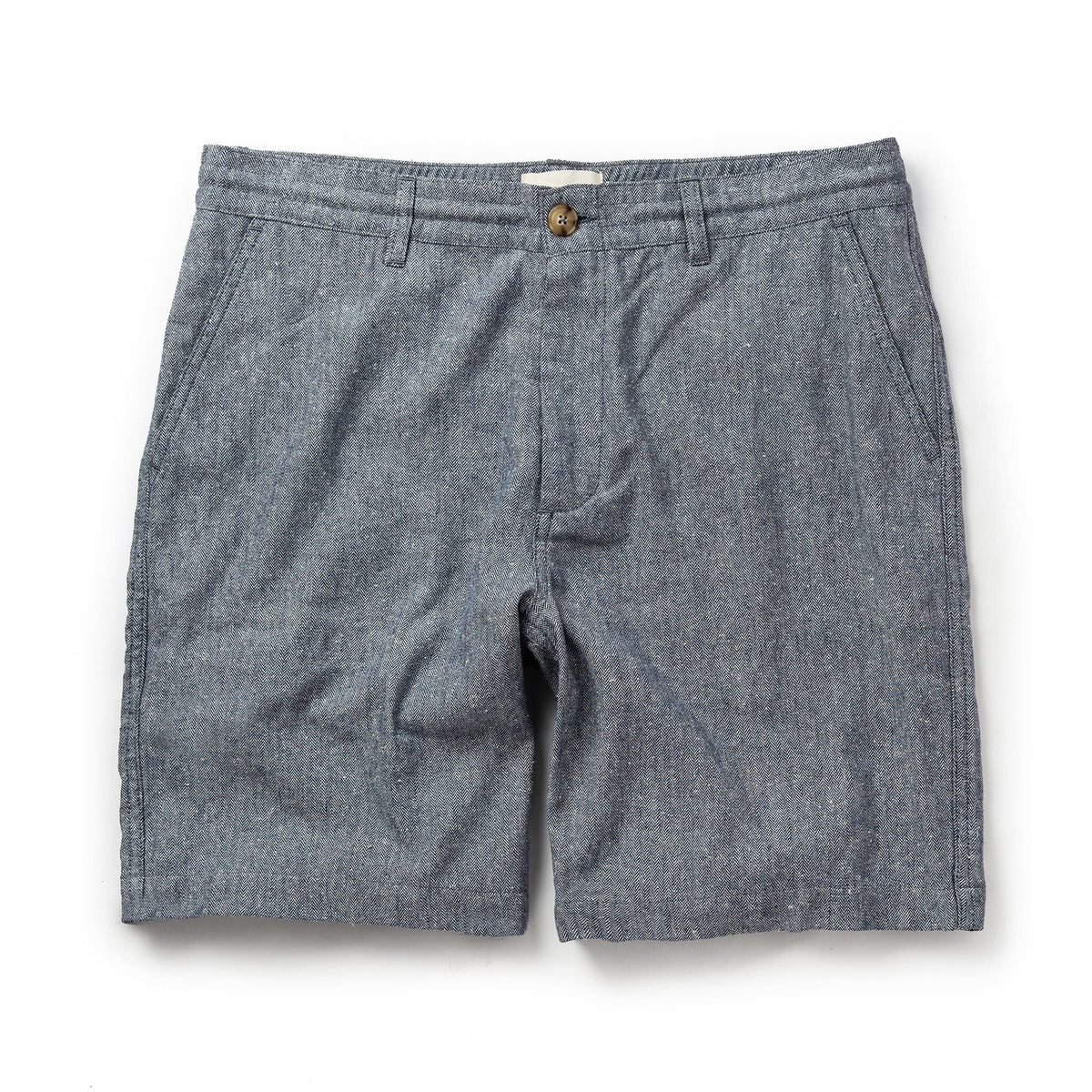 The Easy Short in Navy Herringbone