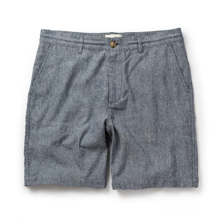 The Easy Short in Navy Herringbone