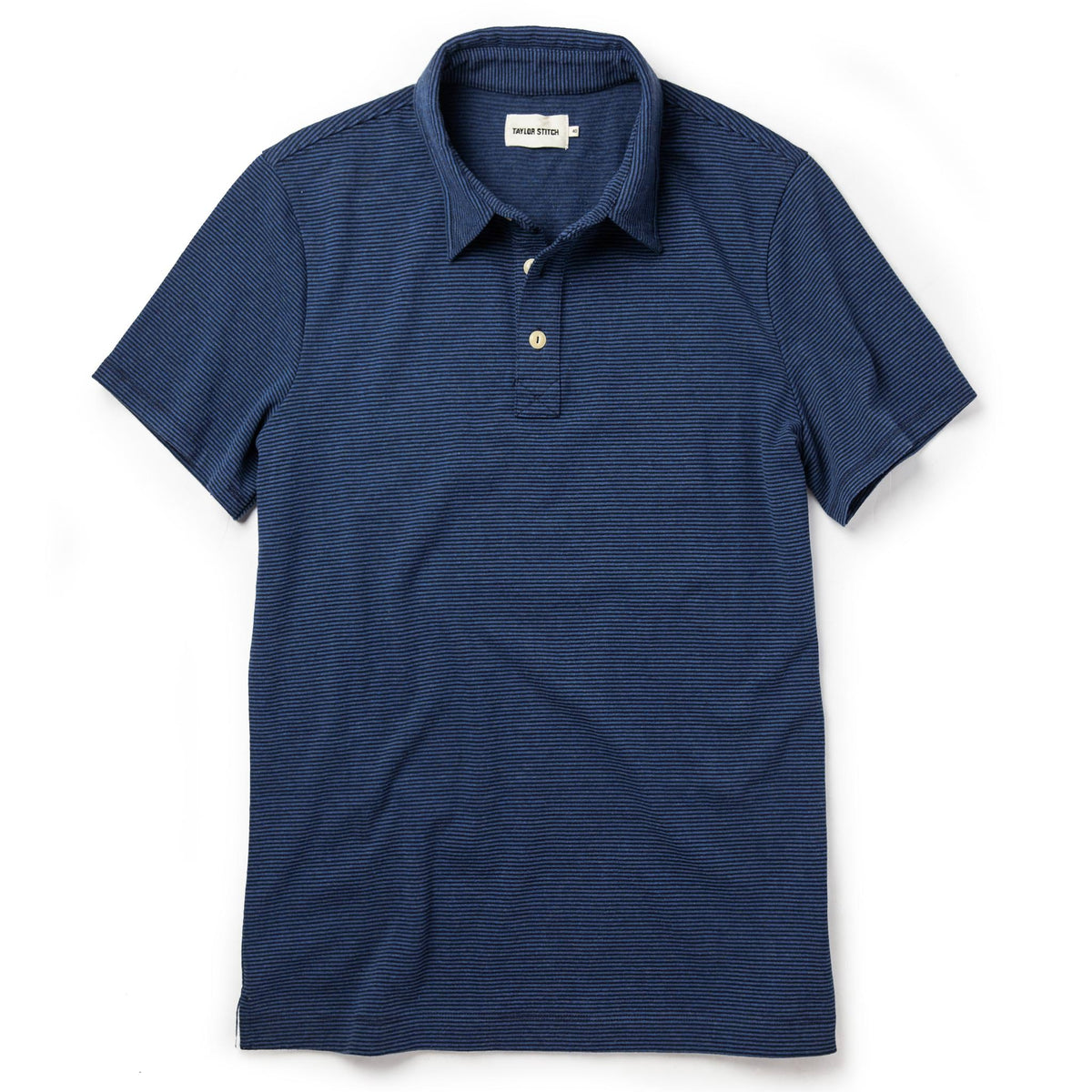 The Heavy Bag Polo in Navy Stripe