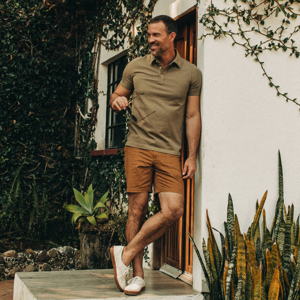 The Heavy Bag Polo in Olive