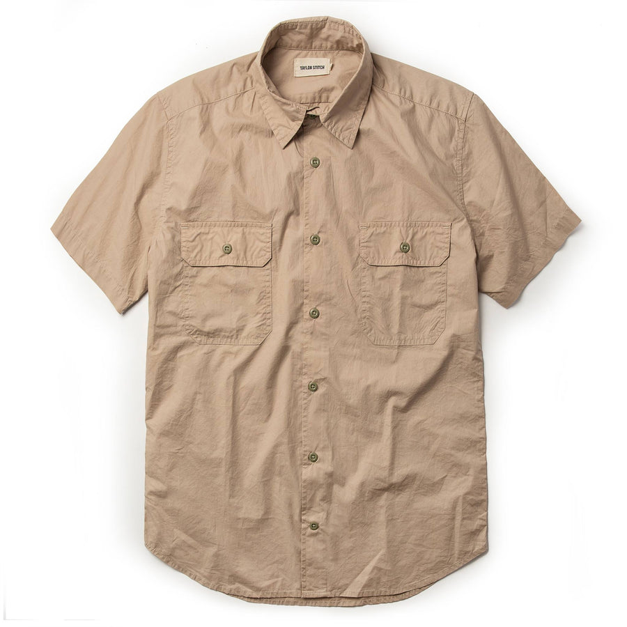 The Short Sleeve Officer Shirt in Khaki