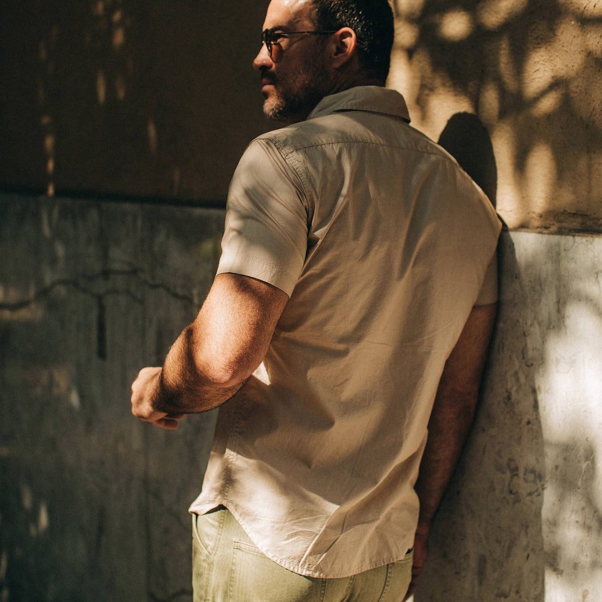 The Short Sleeve Officer Shirt in Khaki