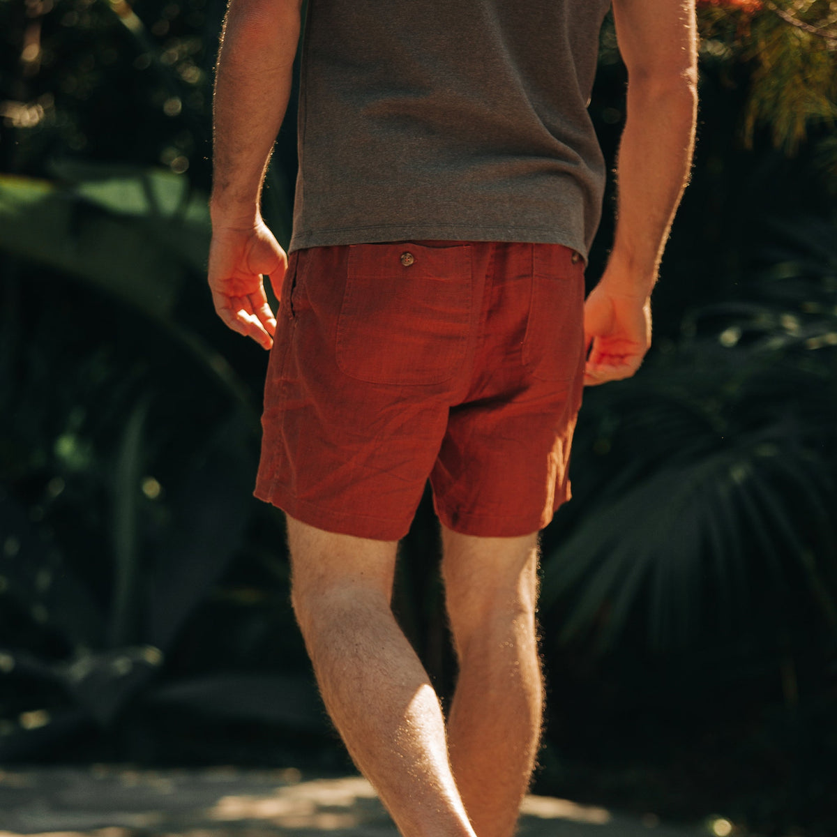 The Apres Short in Sienna Hemp
