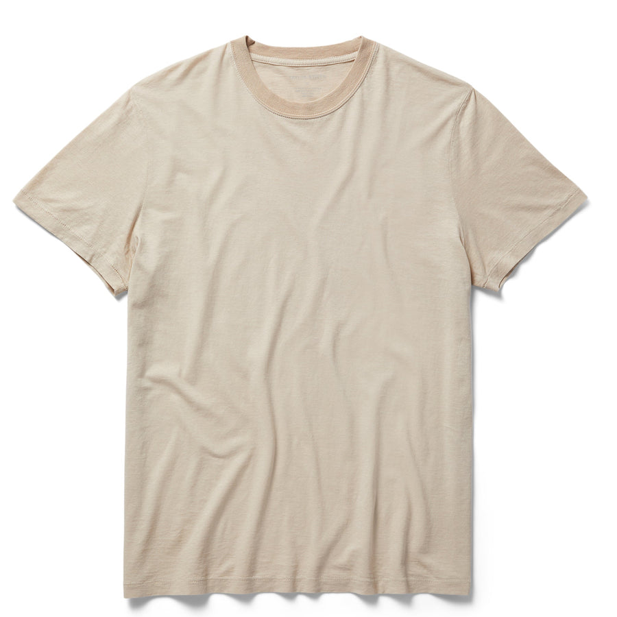 The Cotton Hemp Tee in Sand