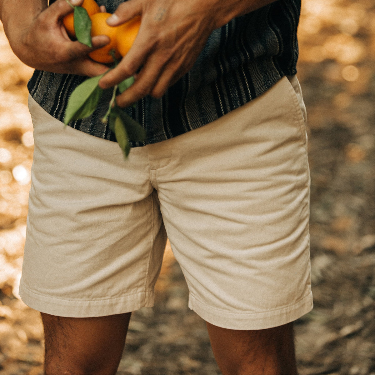 The Foundation Short in Natural Twill