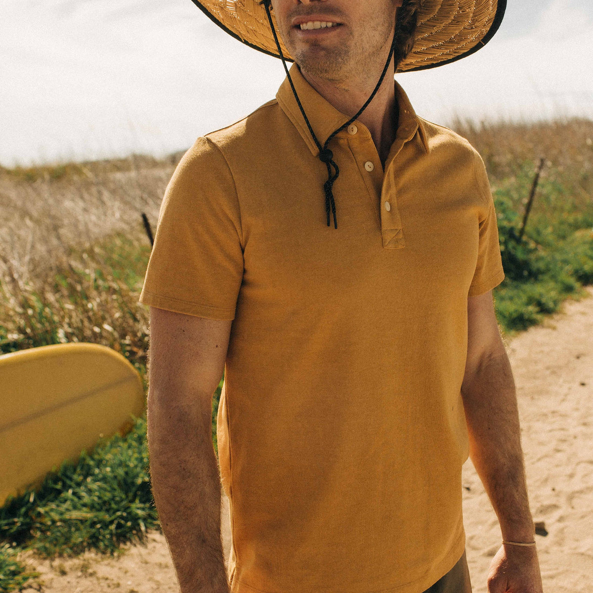 The Heavy Bag Polo in Gold