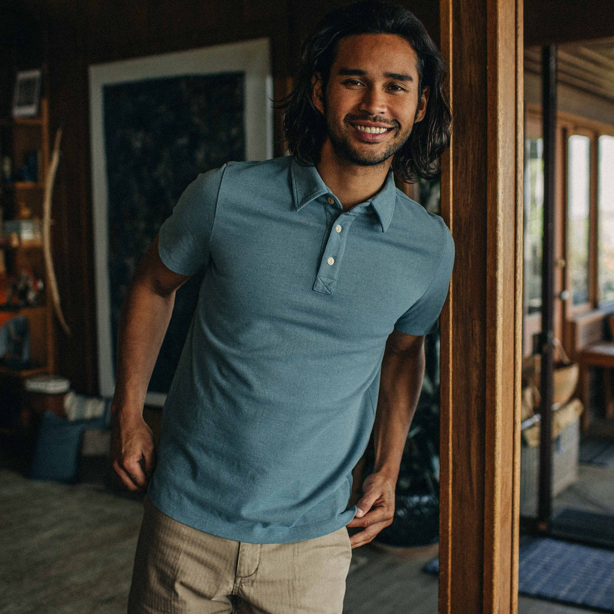 The Heavy Bag Polo in Ocean