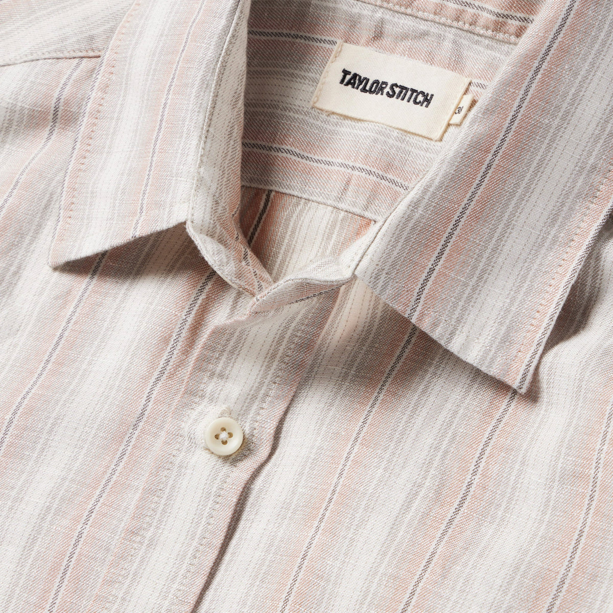 The Short Sleeve California in Dusty Rose Stripe