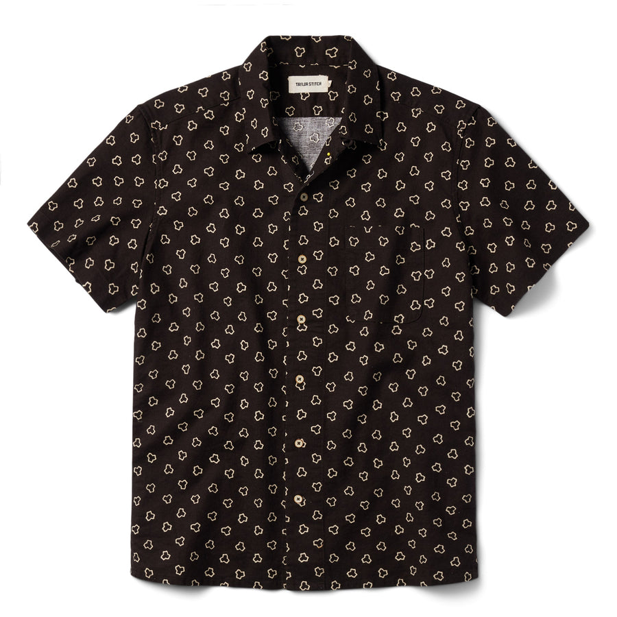 The Short Sleeve Hawthorne in Espresso Geo