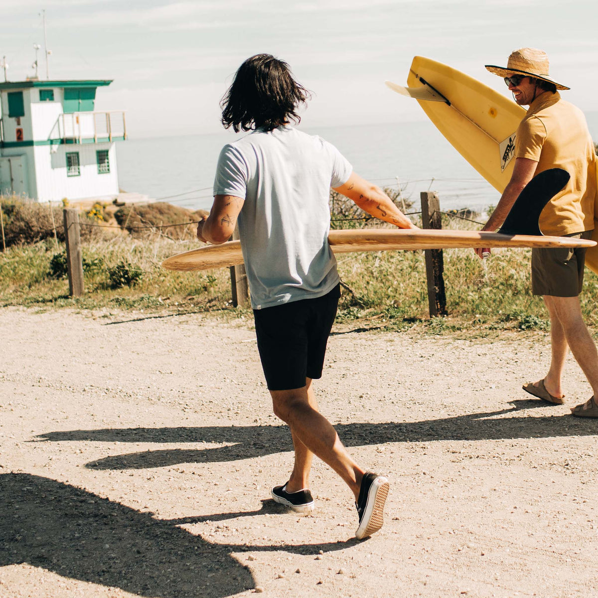 The Cotton Hemp Tee in Ocean