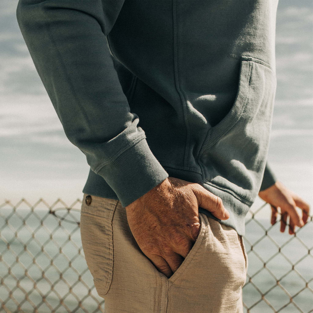 The Fillmore Hoodie in Ocean and Natural