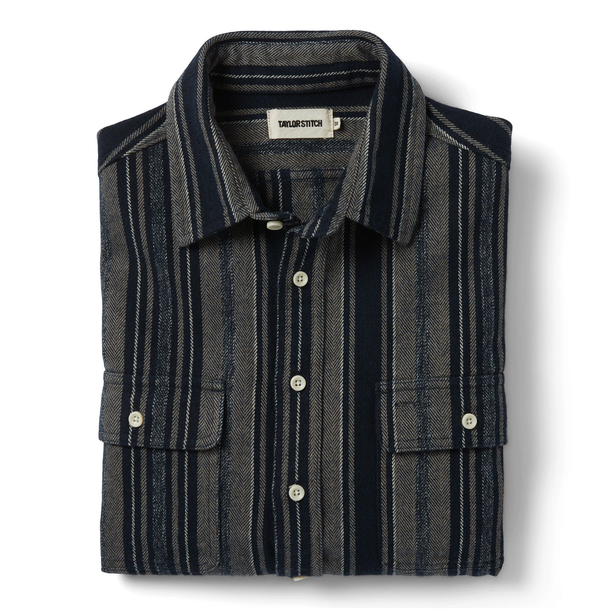 The Ledge Shirt in Ocean Stripe