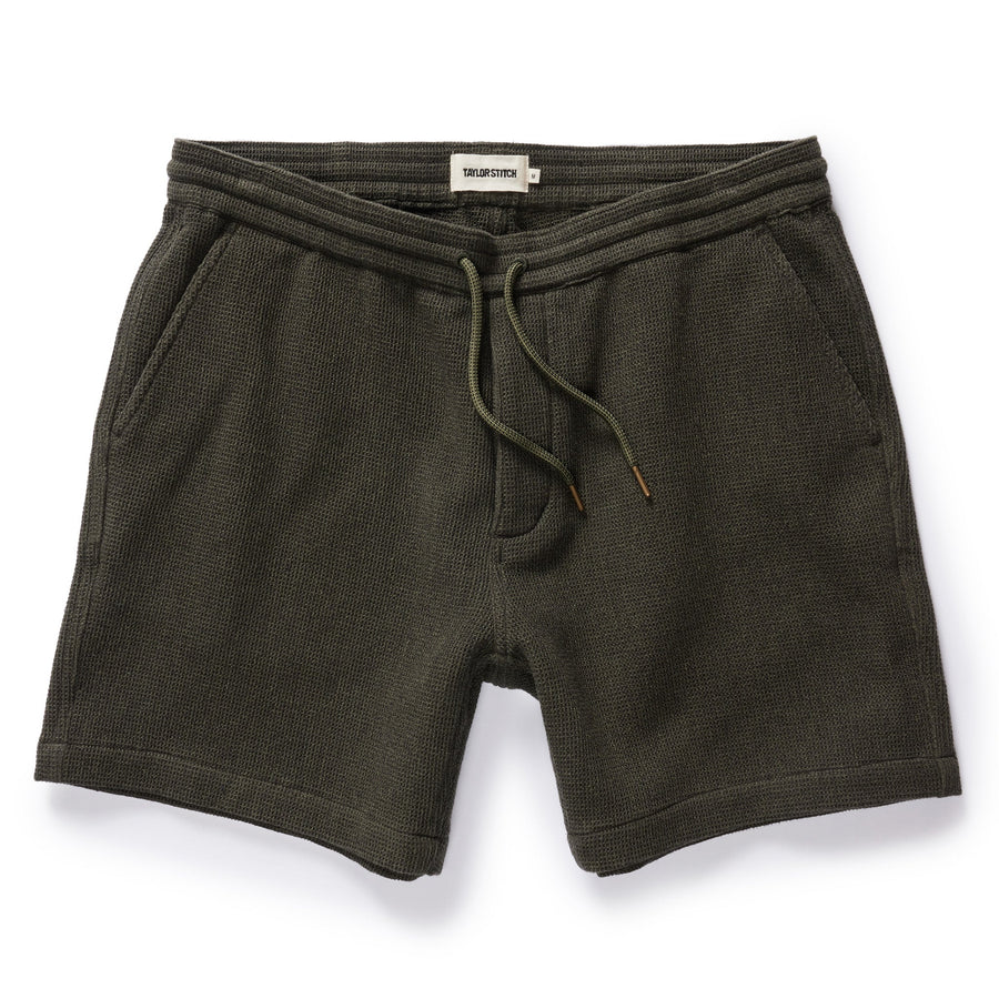 The Apres Short in Army Waffle
