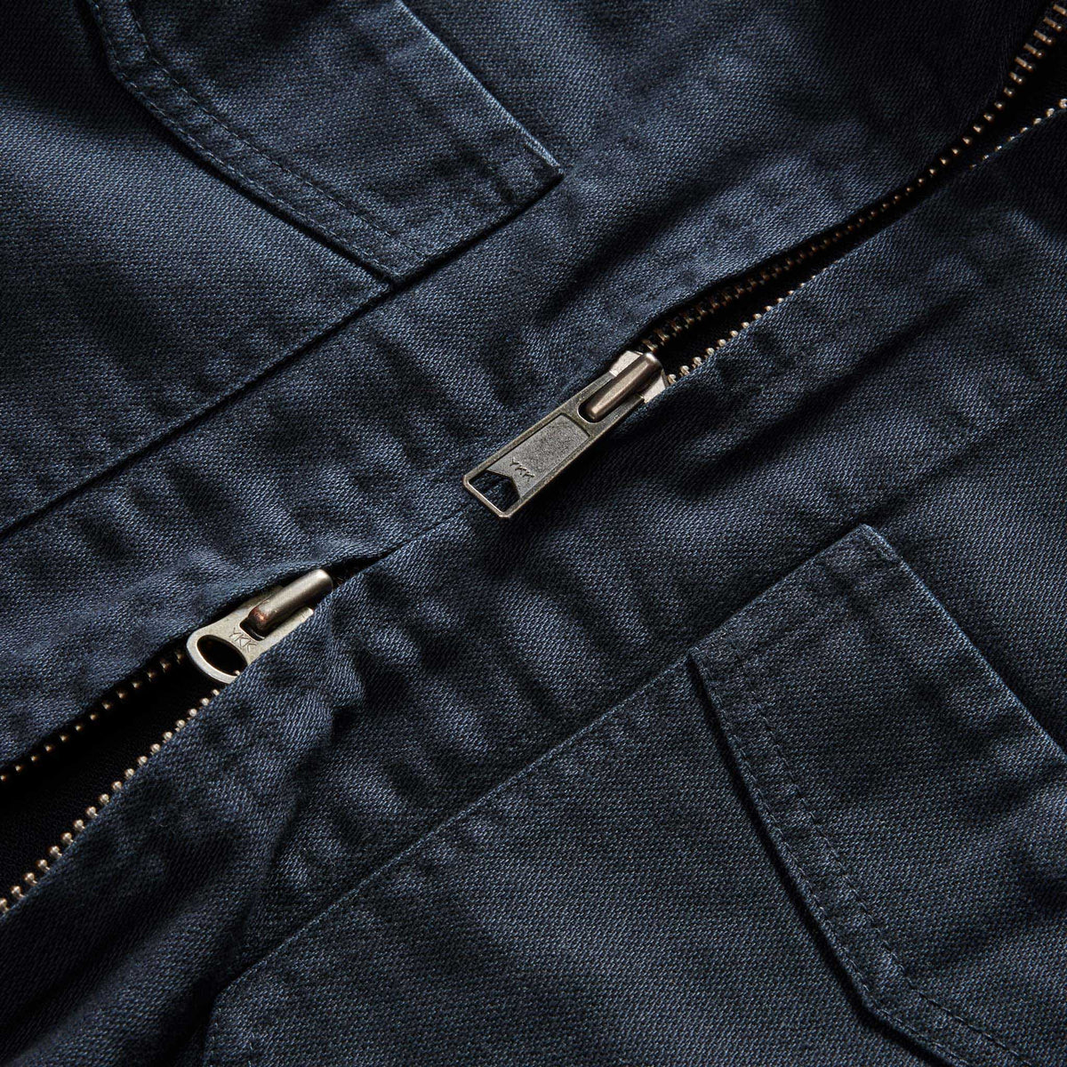 The Station Jacket in Dark Navy Broken Twill