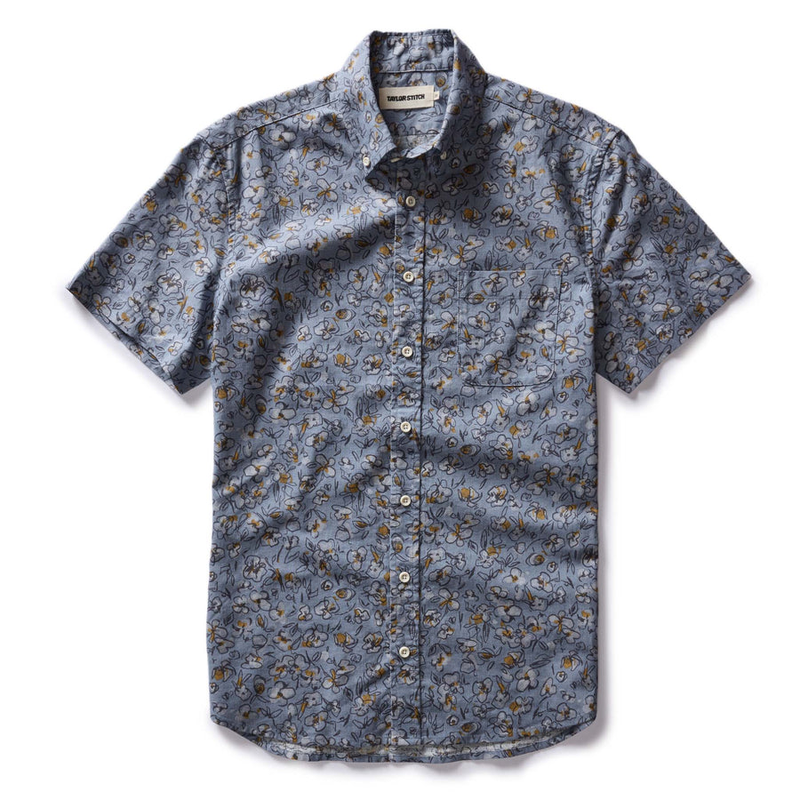 The Short Sleeve Jack in Light Blue Floral
