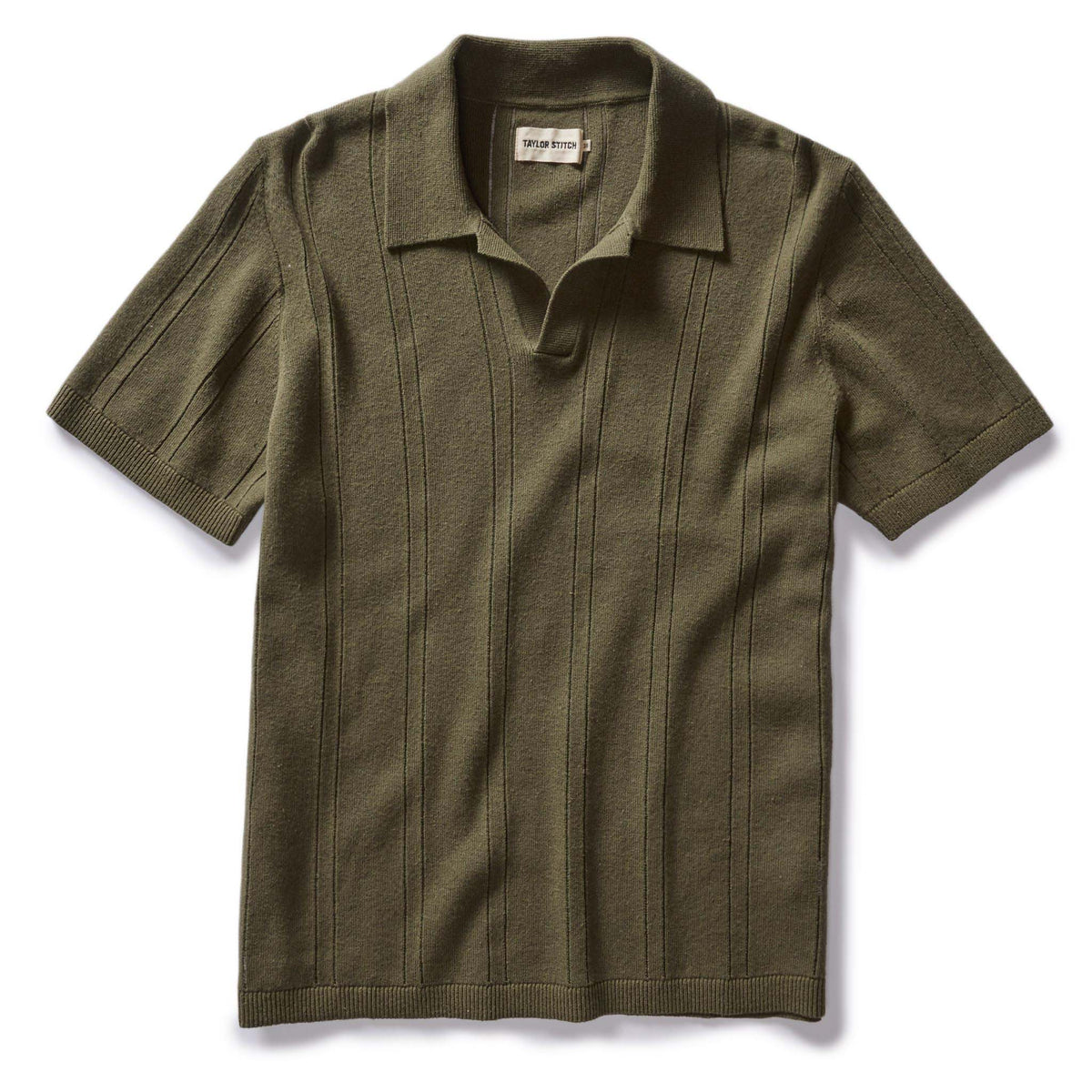 The Valencia Sweater Polo in Cilantro Rib