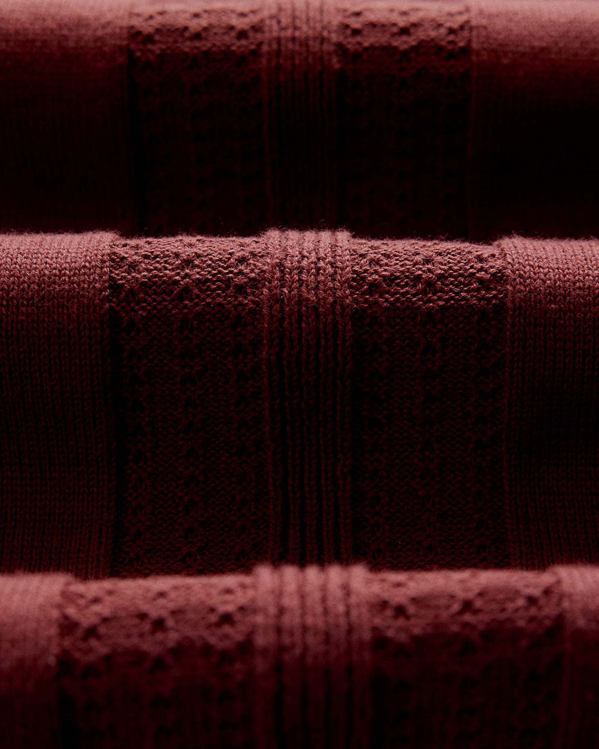 The Button Down Polo in Dried Cherry Stripe