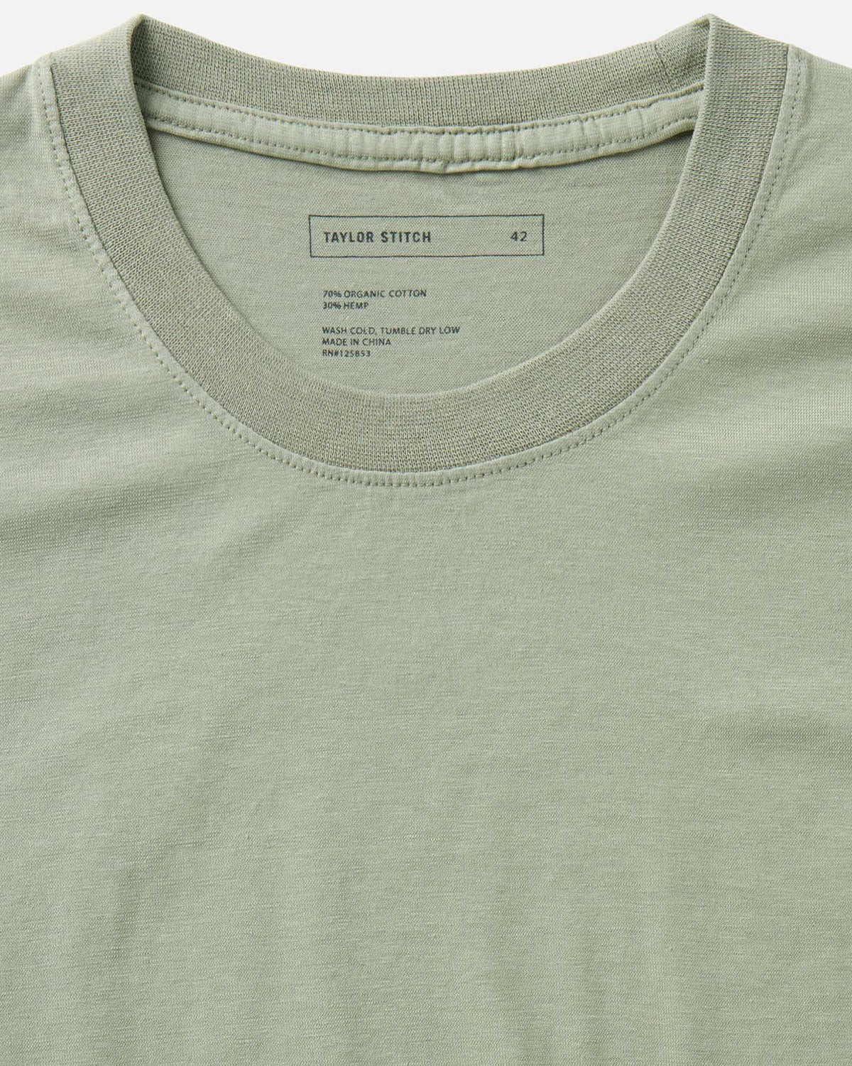 The Cotton Hemp Tee in Sage